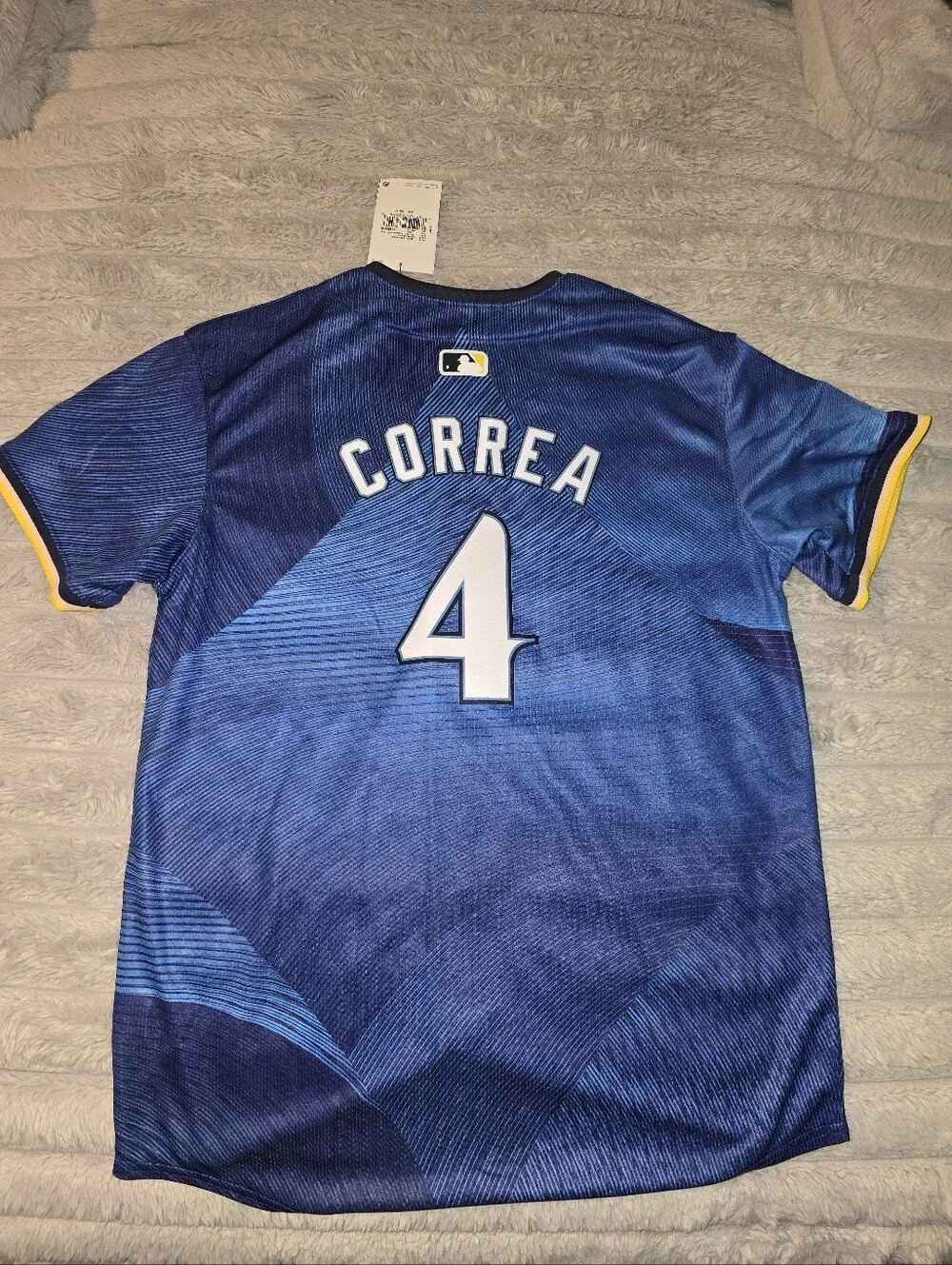Carlos Correra #4 Jersey City Connect NIKE baseball TWINS new Youth Large 14 16